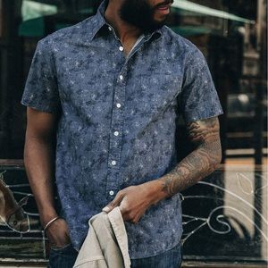 The Short Sleeve California in Ocean Sketch